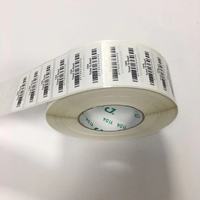 Stock de produits Sku Variable Qr Code Upc code-barres numéro de série autocollant en rouleau de vinyle auto-adhésif étiquette imprimée