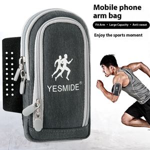 Factory Wholesale Sports Mobile Phone <b>Wrist</b> Fitness <b>Band</b> 6.7 Inch Universal Cover Running Jogging Arm Bag Mobile Phone Holder - Product Image 5