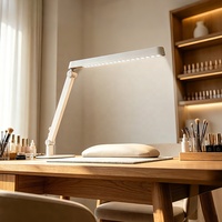 Lampe de bureau LED anti-reflet avec lentille optique, lumière réglable pour salon de manucure, spa, cils et sourcils, fourniture d'usine OEM ODM