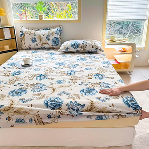 Drap-housse en coton imprimé 500TC respirant toutes saisons, ultra doux, pour usage hospitalier adulte, fil 40S, design moderne - Product Image 5