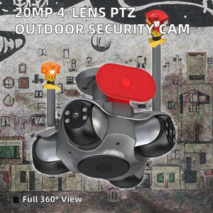 Nueva Cámara de Seguridad <span class=keywords><strong>CCTV</strong></span> Inalámbrica PTZ de 20MP y 4 Lentes, Sistema de Hogar Inteligente, Visión Nocturna, Altavoz, Datos en la Nube, Cámara de Seguridad para Exteriores - Product Image 2