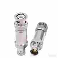 Conector RF coaxial doble de latón TRB personalizable, con tres puertos, BNC hembra a BNC macho
