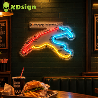 Enseigne néon LED personnalisée, éclairage paysager commercial, décoration murale pour maison et bâtiment, impression UV sur acrylique, résolution 4K, publicité automobile