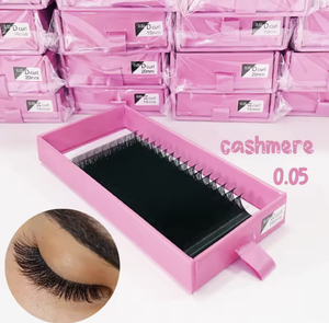 ขนตาปลอมแบบกึ่งแฮนด์เมด Aesphylash รุ่น Natural Soft Matte 0.05 Cashmere Silk แบบเส้นต่อเส้น  ฐานแบบหลวม  ทรง CC D D Styles - Product Image 6