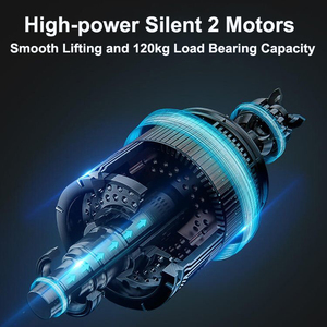 Chiều Cao Có Thể Điều Chỉnh Điện Đứng Bàn Ngăn Kéo USB Sạc Nhà Văn Phòng Gỗ Bề Mặt Bền Chơi Game Máy Tính Bảng SSS - Product Image 4