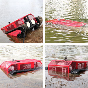 Robot de oruga con control remoto, transportador de orugas de goma, plataforma de chasis de tren de rodaje, trabajo bajo el agua - Product Image 2