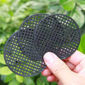 Almohadilla de malla para fondo de maceta, plástico negro, juego de 3 piezas para plantas en maceta, bonsái, jardinería - Product Image 1