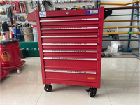 Banc de travail en acier robuste avec chariot roulant, armoires à outils modulaires, tiroirs pour garage et atelier