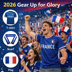 Kit d'accessoires pour supporters de match : Sweat à capuche, Casquette, Sac à dos, Bouteille, Serviette, Lunettes de soleil, Drapeau, Klaxon de supporter pour supporters de stade, Idées de cadeaux, Sacs - Product Image 1