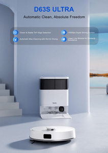 Teendow D63S Ultra 10000pa Saugroboter Automatischer Roboterstaubsauger und Wischroboter mit Selbstreinigung und Heißlufttrocknung - Product Image 2
