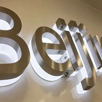 Enseigne LED, Enseigne RGB, Lettre en métal, Enseigne en acrylique, Enseigne extérieure, Enseigne de magasin, Décoration de fête, Enseigne murale de bureau