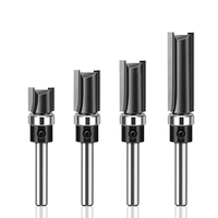 1/4 "tige 30pc jeu de mèches de routeur à bois mèche droite Double roulement coupe fraise perceuse à tête fraisée mèche fendue