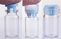 Botol Bubuk Kaca Premium Terbaru, Botol Kaca Mini Transparan, Pasokan Pabrik, Tutup Karet, Sablon, 3ml 5ml 10ml