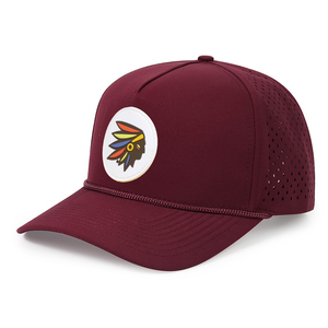 Casquette de baseball personnalisée en gros à 5 panneaux avec logo en caoutchouc PVC, imperméable, perforée au laser, respirante, pour le golf (Gorras) - Product Image 6