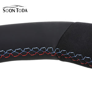 Volant en cuir Alcantara personnalisé pour BMW F1 <span class=keywords><strong>F2</strong></span> M3 M4 M5 M6 F10 F15 F20 F22 F25 F30 F31 F32 F36 F80 F81 E70 E71 E90 E9 - Product Image 4