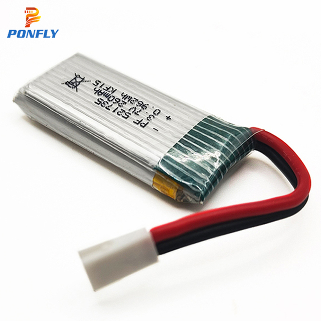 PONFLY 3.7V 260mAh 521735 Lipo Battery 20C Soft Pack Connector RC Airplane Quadcopter Helicopter Drone Cars CE Certified 500