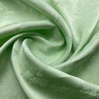 Tissu Jacquard Satiné 100% Polyester de Haute Qualité, Biologique, Antistatique, Résistant aux Déchirures, Gaufré, Brillant, Teint, à Motifs Floraux, pour Jouets et Vêtements pour Filles