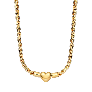 Nuevo Collar <span class=keywords><strong>de</strong></span> <span class=keywords><strong>Plata</strong></span> <span class=keywords><strong>de</strong></span> Ley S925 2025 con <span class=keywords><strong>Cadena</strong></span> <span class=keywords><strong>de</strong></span> Hueso <span class=keywords><strong>de</strong></span> <span class=keywords><strong>Serpiente</strong></span> Giratoria, Serie Infinita Bicolor Oro y <span class=keywords><strong>Plata</strong></span>, Hebilla Grande Abrible - Product Image 3