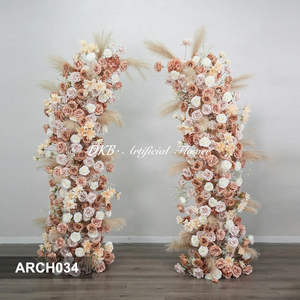 DKB Artificial <b>Flowers</b> Wholesale High End Pink Wedding Silk <b>Flower</b> Arch for Festivals, School Celebrations and Wedding Decor - Product Image 3