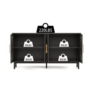 Trang trí tủ bên sơn thủy tinh kim loại khung sắt tự chọn nghệ thuật lưu trữ lối vào phòng khách phòng ngủ Tủ ăn - Product Image 6