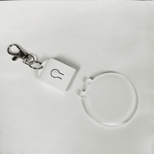 Nouveau produit : porte-clés lumineux en acrylique à sublimation LED, porte-clés personnalisé lumineux pour Noël - Product Image 3