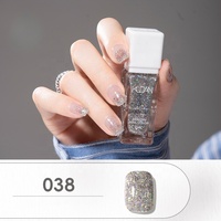 KUDAN 20Y Vernis à ongles classique pailleté pelable à l'eau, séchage rapide, sans odeur, CPNP HALAL ISO22716, OEM, vente en gros, faible MOQ