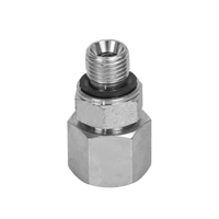Adaptateur hydraulique 2BC-WD, filetage BSP, joint captif vers filetage métrique femelle 24 °   Raccord haute pression à joint torique conique