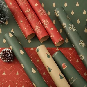 Papier d'emballage de Noël grand format, épais, pour emballage cadeau, artisanat, boîte cadeau, bouquet - Product Image 3