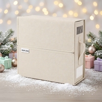 Boîte de rangement pliable en tissu Oxford avec logo personnalisé Rolyee, poignée, empilable, moderne, pour couette, organiseur pour armoire
