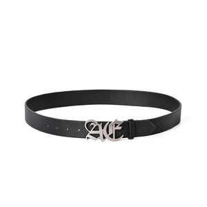 Cinturón Dives S23WB07172 de 3.3 cm de Ancho, Estilo Hip Hop, con Hebilla de Aleación y Cuero PU de Alta Calidad con Corte 3D en Plata Antigua, Logotipo Personalizable - Product Image 6