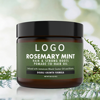 Pommade capillaire OEM à marque privée Romarin Menthe Anti-pelliculaire Formule concentrée à l'acide hyaluronique Nourrit le cuir chevelu Répare les cheveux secs