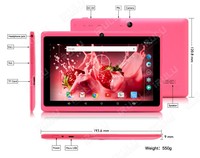 Nouvelle tablette GPS pour enfants de 7 pouces, Android 10 avec mode de contrôle parental, 2 Go + 16 Go, tablette PC pour enfants, prise en charge du Wi-Fi/Bluetooth/OTG