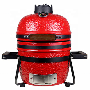 SEB KAMADO Barbecue de cuisine d'extérieur de 13 pouces Barbecue au charbon de bois en céramique Barbecue vert KAMADO Grill - Product Image 1