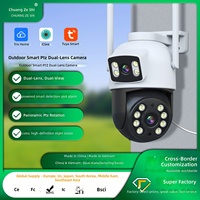 Caméra CMOS double objectif personnalisée en usine, grand angle, étanche, best-seller transfrontalier, stabilisateur PTZ intelligent sans fil ICSee