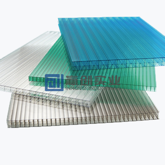 UV-coated policarbonato alveolar 7mm polycarbonate PC multiwall sheet