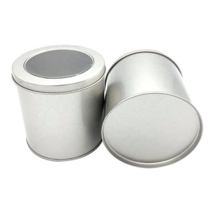 Wholesale Factory Matel Candy Chocolate Iron Round Tin Box With Clear Window