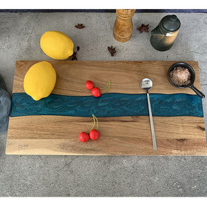 <span class=keywords><strong>Tagliere</strong></span> per <span class=keywords><strong>scacchi</strong></span> rettangolare in legno di Acacia in resina ecologica lavabile per lavastoviglie pacchetto pezzo singolo <span class=keywords><strong>tagliere</strong></span> per bistecca blu - Product Image 3