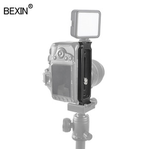 Bexin L Type Quick Release Plate For <b>Camera</b> Tripod With <b>Mic</b> Light Mount Hot Shoe Bracket Aluminum Alloy Portable - Product Image 2