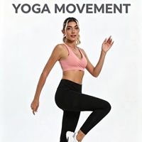 Soutien-gorge de sport pour femme, col en V, extensible, respirant, dos ajouré, pour le yoga et la gym