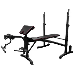 ZYFIT 체육관 장비 웨이트 벤치 조정 가능한 멀티 체육관 스테이션 9 운동 피트니스 운동 가정 운동 장비