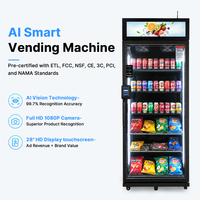 Distributeur automatique intelligent IA avec détection de produits automatisée et récupération sans effort, grande capacité, surveillance à distance