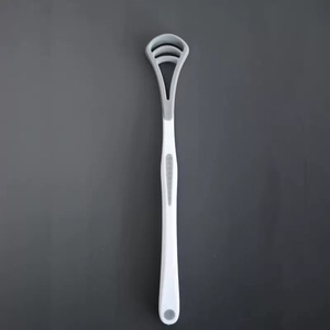 Tùy chỉnh hai mặt mềm nhựa lưỡi scraper hiệu quả xấu hơi thở loại bỏ công cụ đầy màu sắc lưỡi Cleaner - Product Image 5