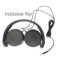Casque filaire pliable 3,5 mm pour ordinateur, modèle H15, à porter sur la tête, origine Chine