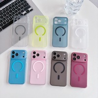 Coque de téléphone magnétique translucide ultra-fine en PC givré effet brouillard, en stock, pour iPhone 18 17 16 Pro Max, protection anti-rayures