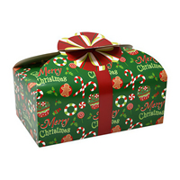 Boîte cadeau en chocolat de petite taille personnalisée avec impression couleur intégrale en gros, recyclable, boîte à bonbons pour mariage, emballage à emporter avec poignée