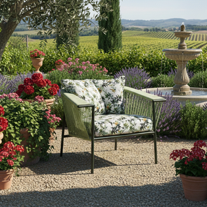 Ensemble de canapés d'extérieur modernes, cadre en aluminium, tissage de corde, coussins imperméables, mobilier de jardin, patio, balcon, hôtel - Product Image 6