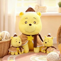 Boneka Teddy Bear Winnie Lucu Grosir Ukuran 35cm 45cm 60cm 85cm, Boneka Plush Lembut, Bantal Boneka, Plushie Custom