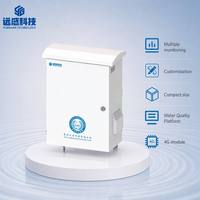 Analyseur de qualité de l'eau multi-paramètres tout-en-un en ligne avec mesure de la turbidité, du chlore résiduel et du pH, connectivité 4G Cloud pour les stations d'épuration