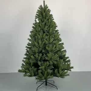 Sapin de Noël artificiel vert non éclairé, branches en PVC de qualité supérieure, support métallique, installation facile, idéal pour la décoration de la maison pendant <span class=keywords><strong>les</strong></span> fêtes - Product Image 1