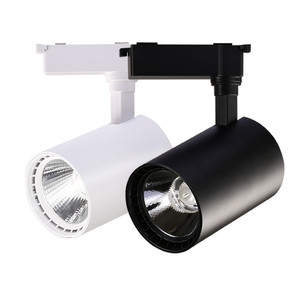 Éclairage sur <span class=keywords><strong>rail</strong></span> pour magasin de musée 110V 220V, éclairage sur <span class=keywords><strong>rail</strong></span> à faisceau focalisé, 10W 20W 30W 40W, éclairage sur <span class=keywords><strong>rail</strong></span> <span class=keywords><strong>LED</strong></span> COB - Product Image 2